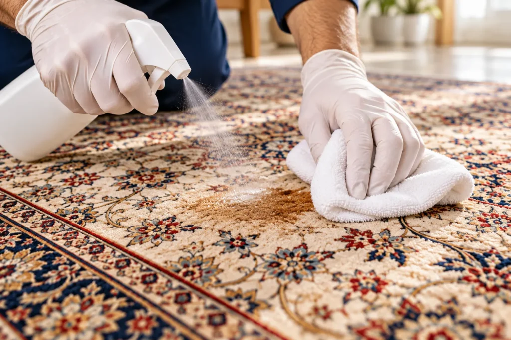 لکه‌گیری فرش